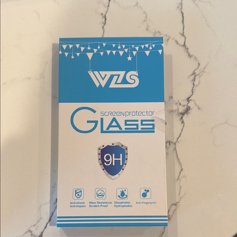 WZS Blue and White Screen Protector Glass
